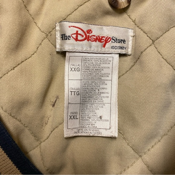 Tigger Varsity Jacket XXL Measurement Blue Denim Distressed - Picture 6 of 8